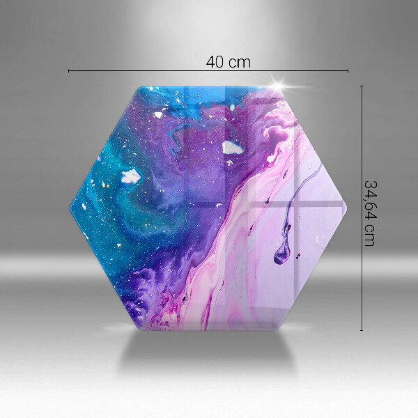 Kuchynská doska veľká zo skla Abstrakce atramenty