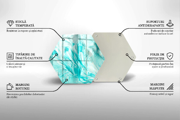 Kuchynská doska veľká zo skla Abstrakcia farby