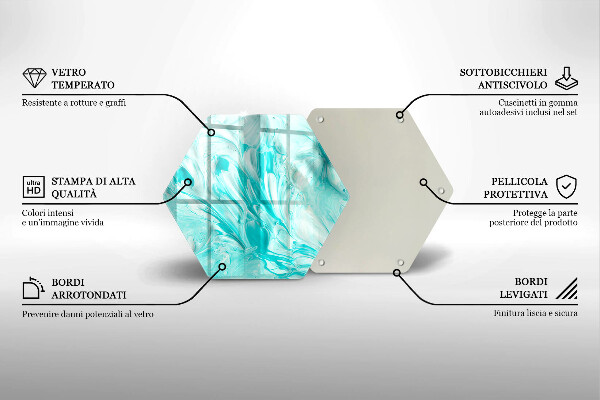 Kuchynská doska veľká zo skla Abstrakcia farby
