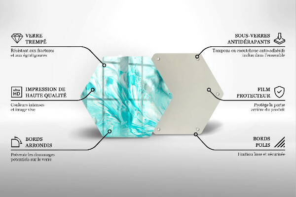 Kuchynská doska veľká zo skla Abstrakcia farby