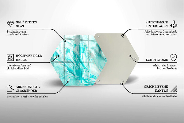 Kuchynská doska veľká zo skla Abstrakcia farby