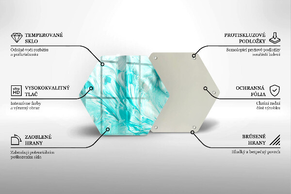 Kuchynská doska veľká zo skla Abstrakcia farby