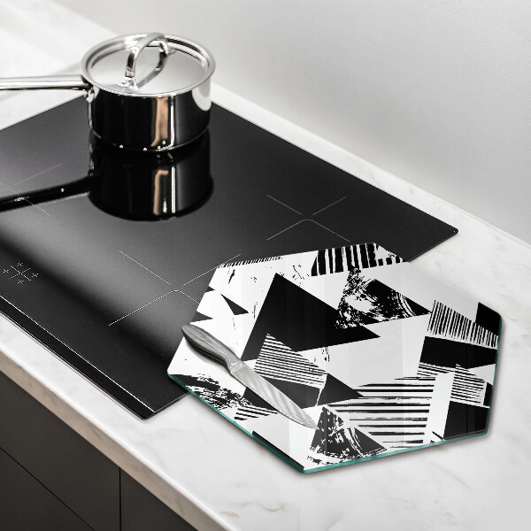 Kuchynská doska zo skla Geometrické trojuholníky