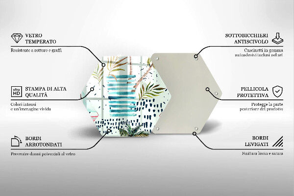 Kuchynská doska zo skla Dovolenkové ilustrácie