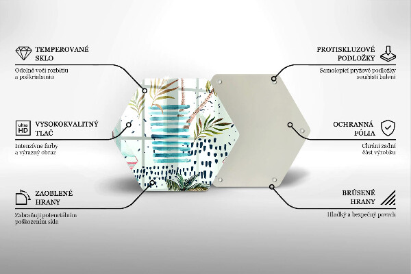 Kuchynská doska zo skla Dovolenkové ilustrácie
