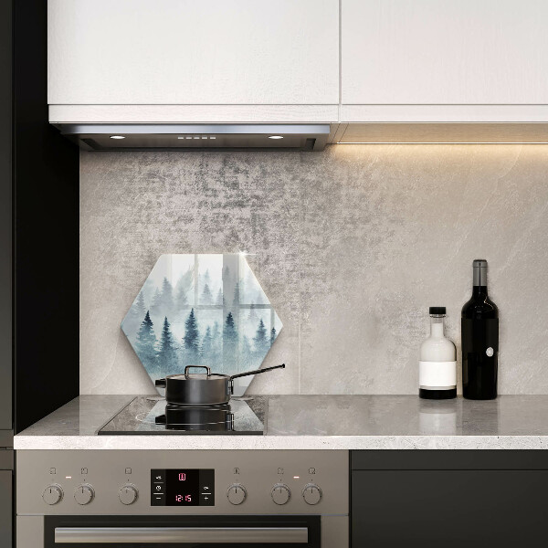 Kuchynská doska zo skla Maľovaný zimný les