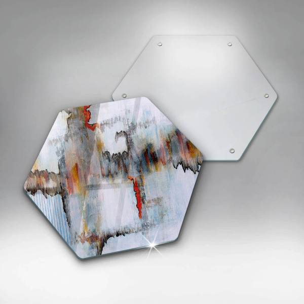 Kuchynská doska veľká zo skla Abstrakcia farby