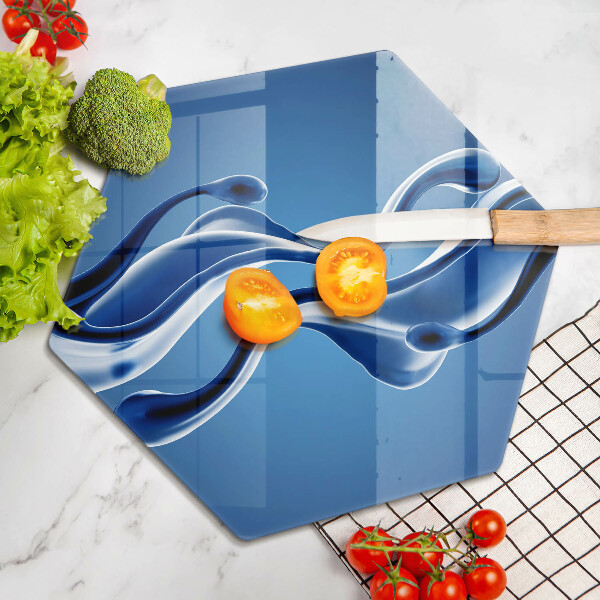 Kuchynská doska veľká zo skla Abstrakcia tekutín