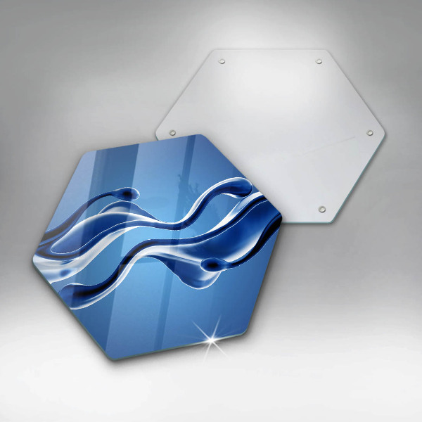 Kuchynská doska veľká zo skla Abstrakcia tekutín