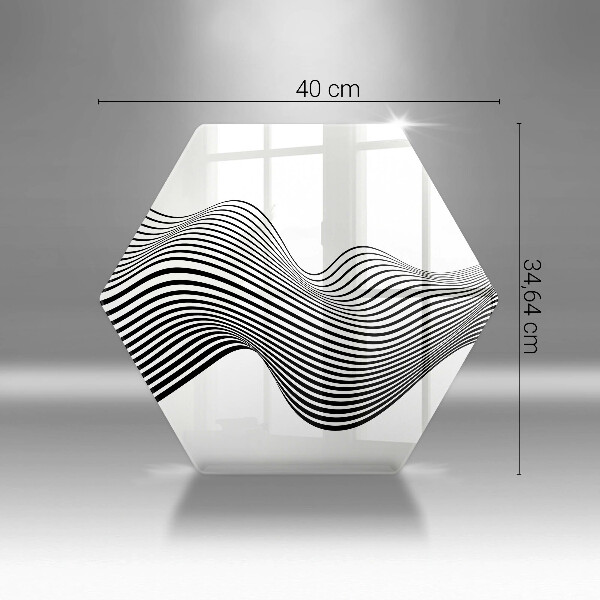 Kuchynská doska zo skla Lineárna abstrakcia