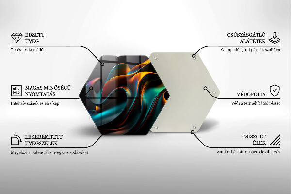 Kuchynská doska zo skla Farebná abstrakcia