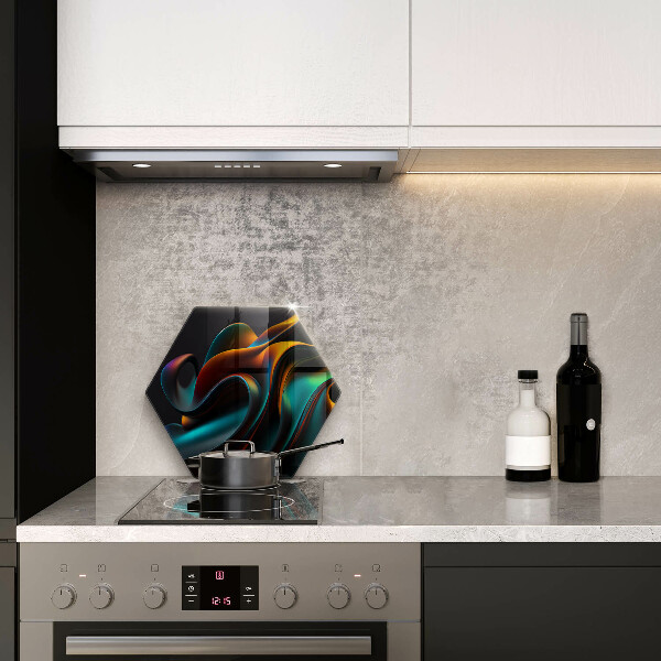 Kuchynská doska zo skla Farebná abstrakcia