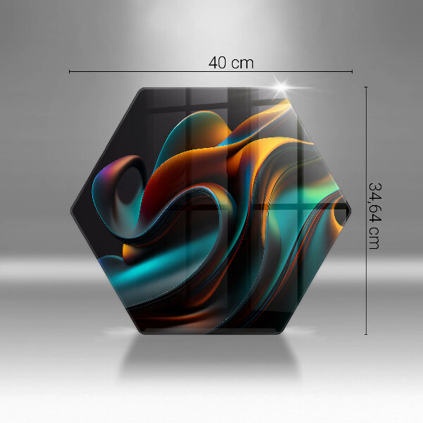 Kuchynská doska zo skla Farebná abstrakcia