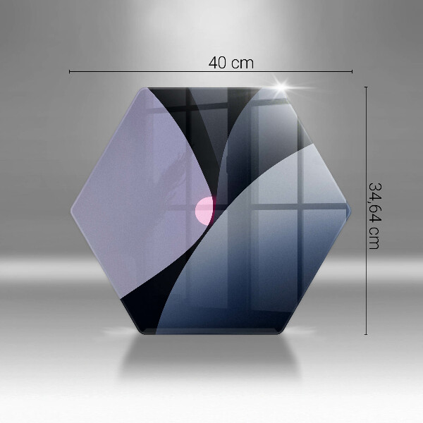 Kuchynská doska veľká zo skla Abstraktné tvary
