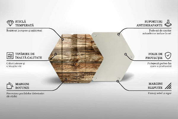 Kuchynská doska veľká zo skla Textúra drevenej dosky