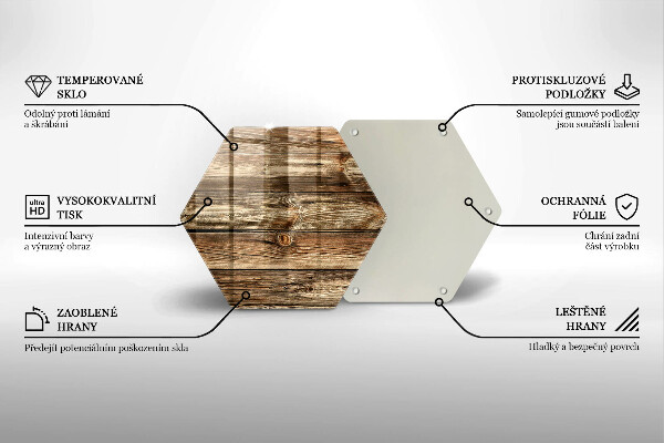 Kuchynská doska veľká zo skla Textúra drevenej dosky