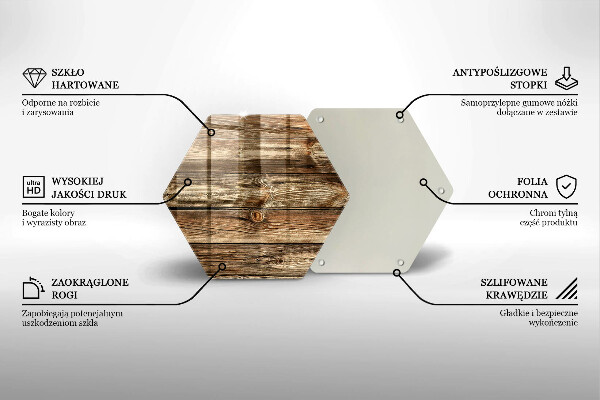 Kuchynská doska veľká zo skla Textúra drevenej dosky