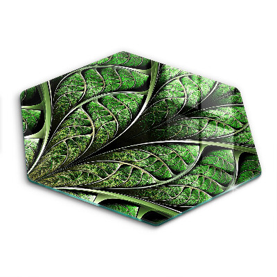 Kuchynská doska veľká zo skla Štruktúra žily listu