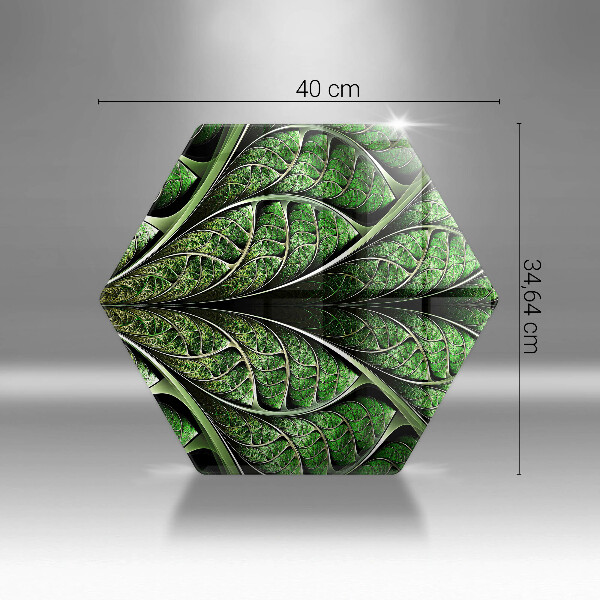 Kuchynská doska veľká zo skla Štruktúra žily listu