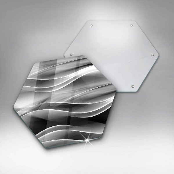 Kuchynská doska zo skla Abstraktné línie dymu