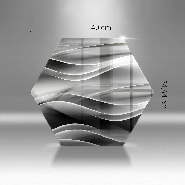 Kuchynská doska zo skla Abstraktné línie dymu