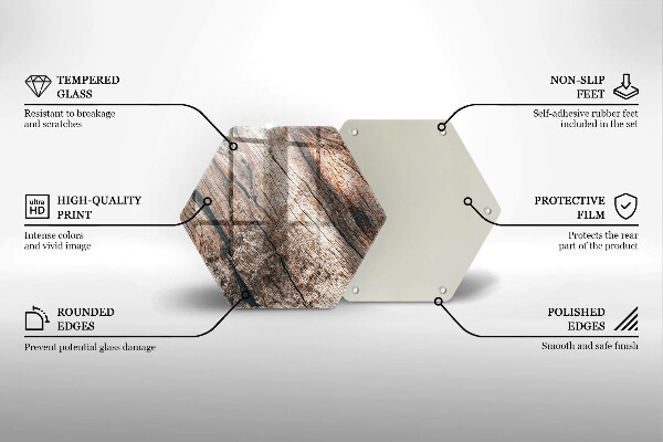Kuchynská doska zo skla Drevená konštrukcia