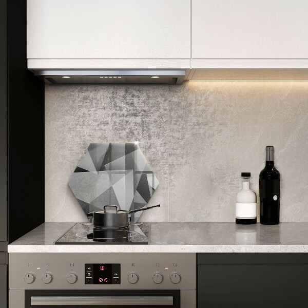 Kuchynská doska veľká zo skla Konkrétna ostrá abstrakcia