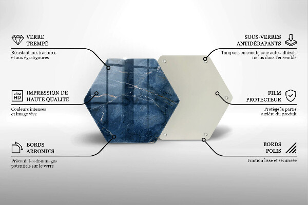 Kuchynská doska zo skla Textúra mramorového kameňa