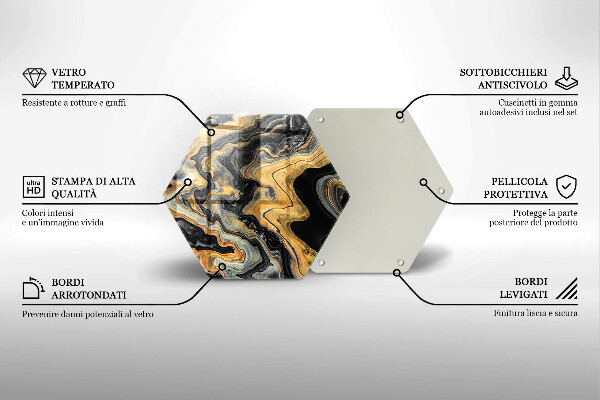 Kuchynská doska zo skla Abstraktná štruktúra