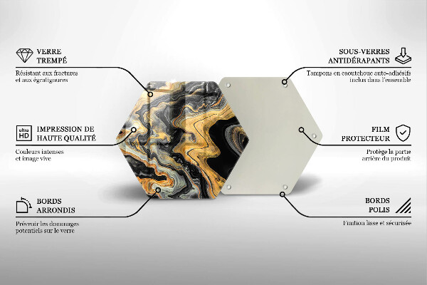 Kuchynská doska zo skla Abstraktná štruktúra