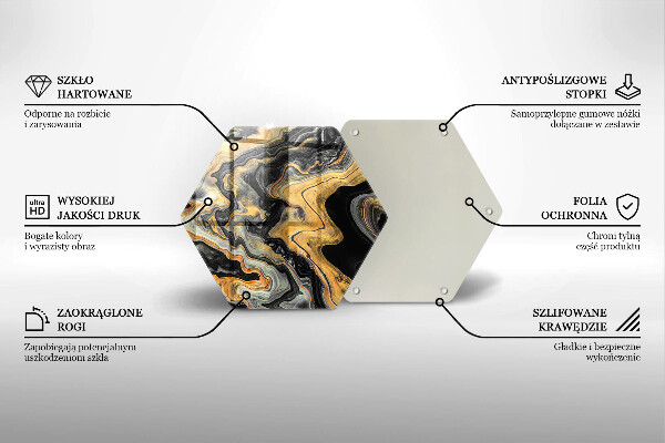 Kuchynská doska zo skla Abstraktná štruktúra