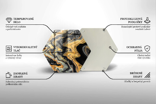 Kuchynská doska zo skla Abstraktná štruktúra