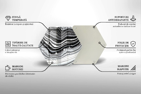 Kuchynská doska zo skla Atramentová abstrakcia