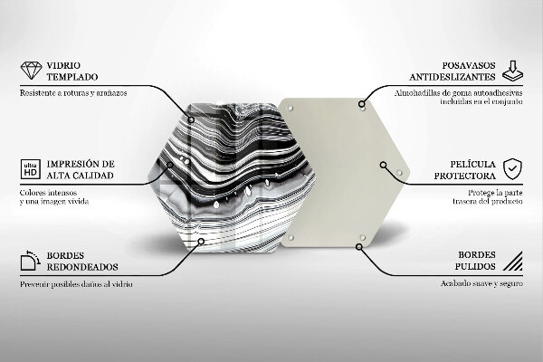 Kuchynská doska zo skla Atramentová abstrakcia