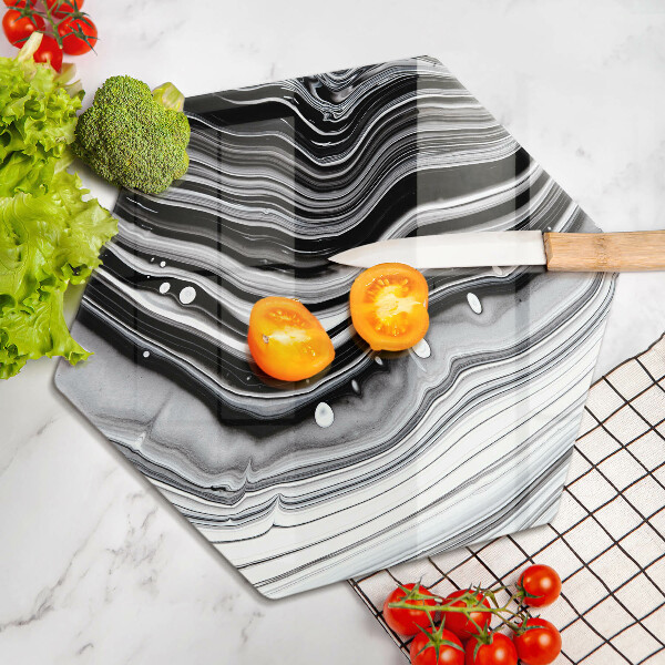 Kuchynská doska zo skla Atramentová abstrakcia