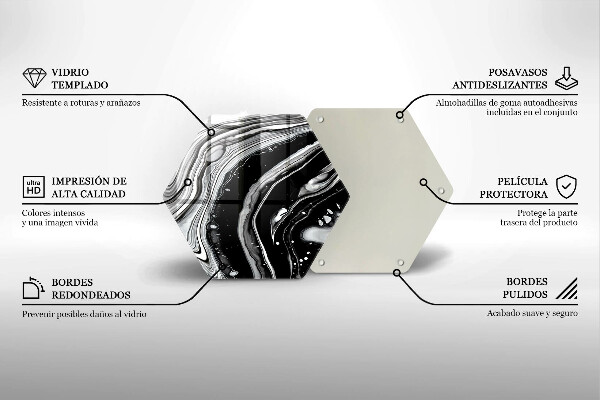 Kuchynská doska zo skla Atramentová abstrakcia