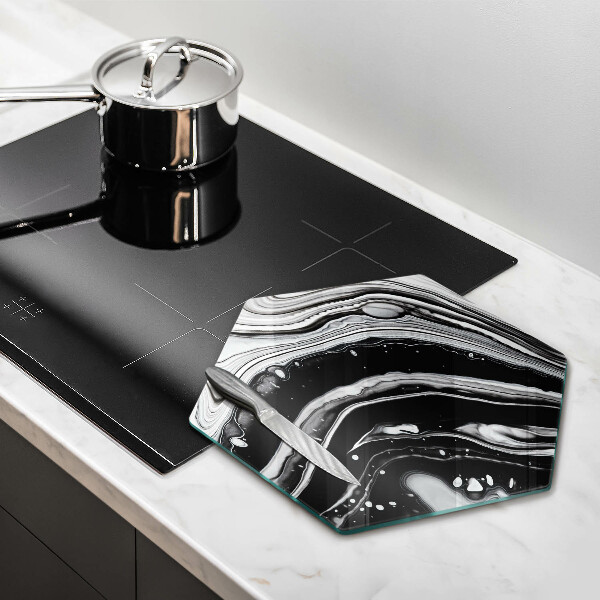 Kuchynská doska zo skla Atramentová abstrakcia