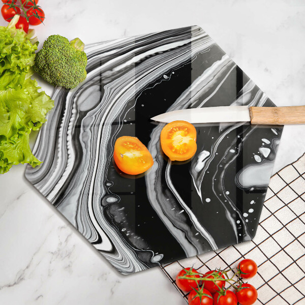 Kuchynská doska zo skla Atramentová abstrakcia