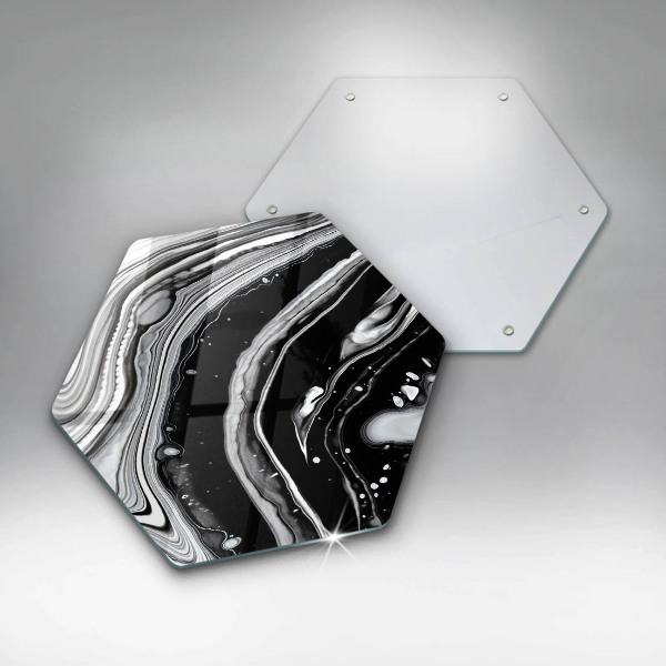 Kuchynská doska zo skla Atramentová abstrakcia