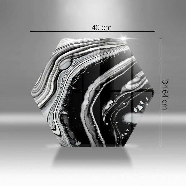 Kuchynská doska zo skla Atramentová abstrakcia
