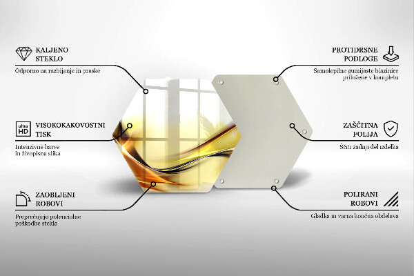 Kuchynská doska veľká zo skla Abstraktné línie svetla
