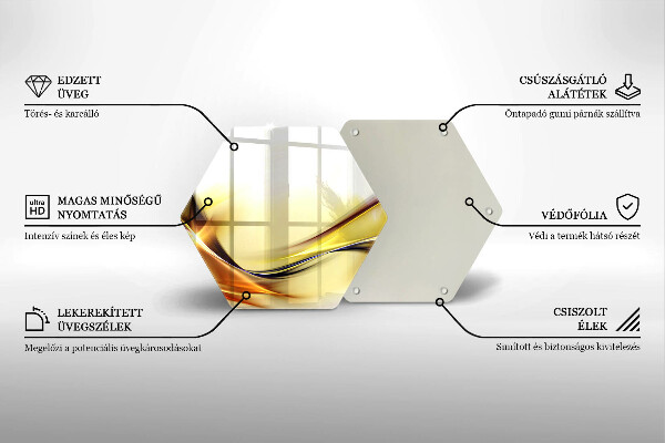 Kuchynská doska veľká zo skla Abstraktné línie svetla