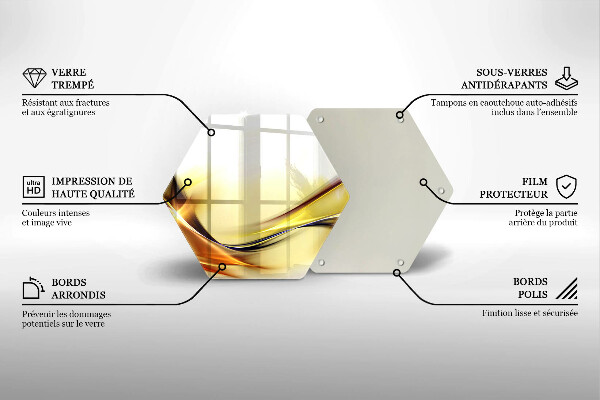 Kuchynská doska veľká zo skla Abstraktné línie svetla