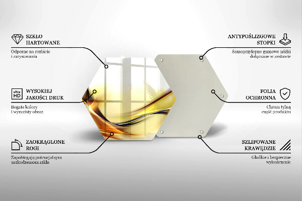 Kuchynská doska veľká zo skla Abstraktné línie svetla