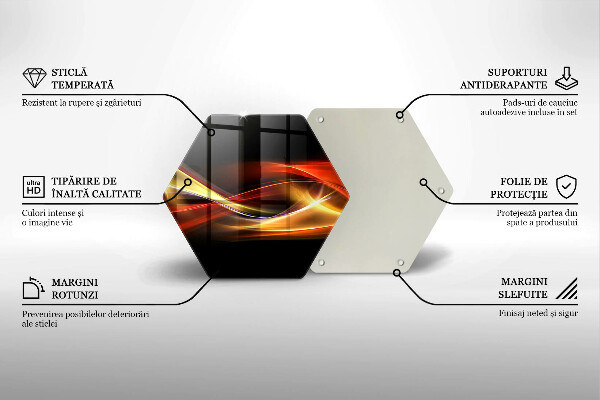 Kuchynská doska veľká zo skla Abstraktný dym a svetlo