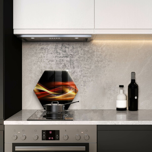 Kuchynská doska veľká zo skla Abstraktný dym a svetlo