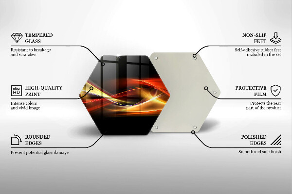 Kuchynská doska veľká zo skla Abstraktný dym a svetlo