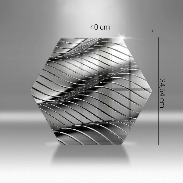 Kuchynská doska veľká zo skla 3D kovová konštrukcia