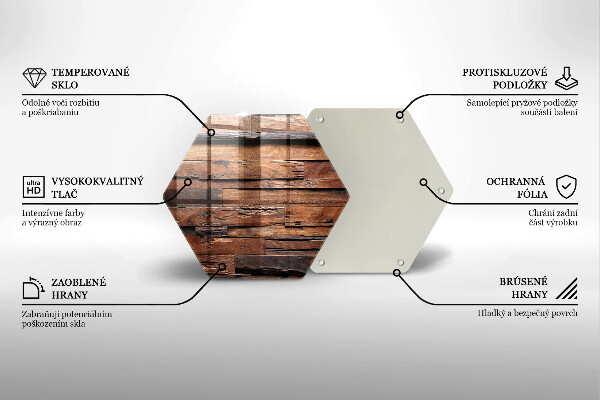 Kuchynská doska veľká zo skla Dekoratívne drevené dosky