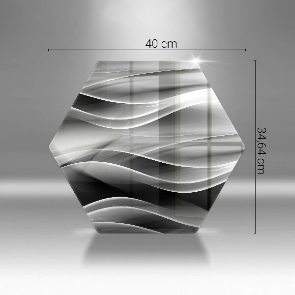 Kuchynská doska veľká zo skla Abstrakcia jemné línie